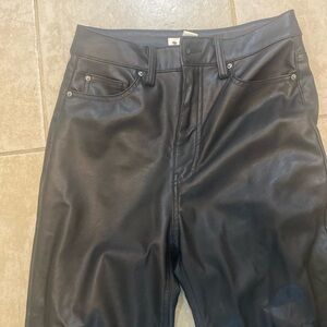 H and m leather look pants